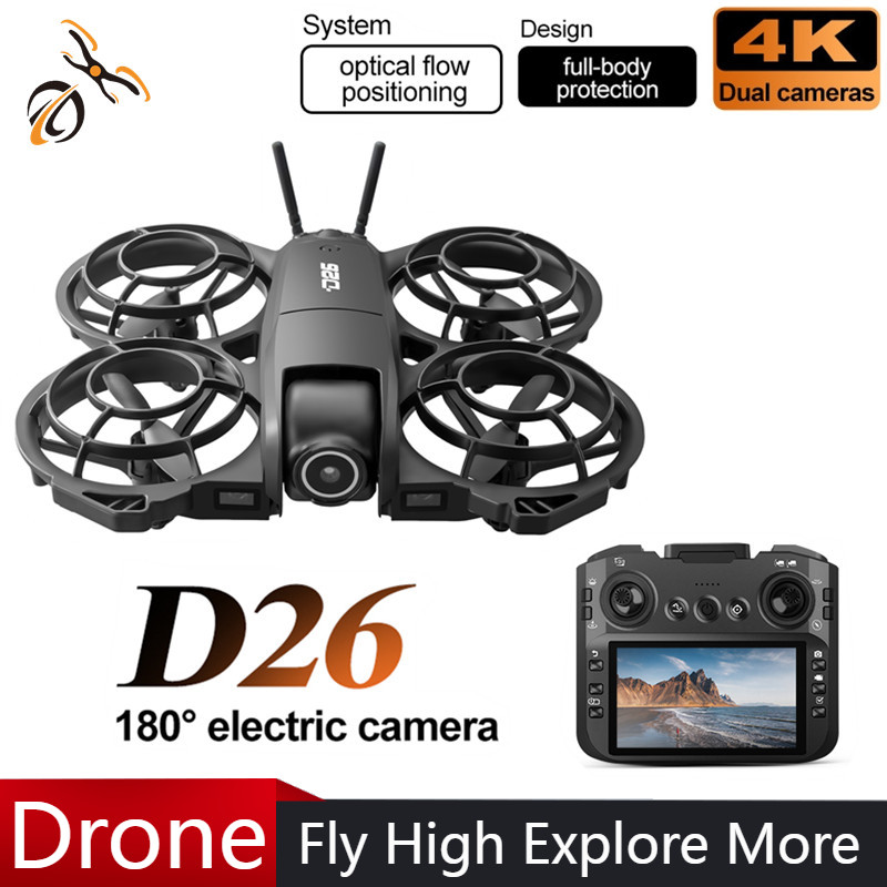 Drone Gimbal 2 Axis - Drone D26 4K Aéreo HD 180