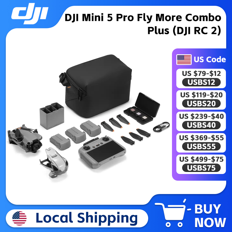 DJI Mini 5 Pro Fly More Combo  - Drone Gimbal 2 Axis avaliação e preço