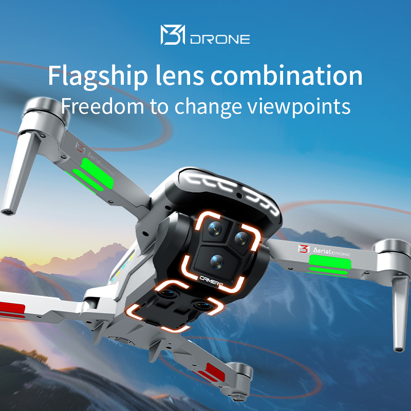 M3 drone profissional 4k hd fo - Drone Gimbal 2 Axis avaliação e preço