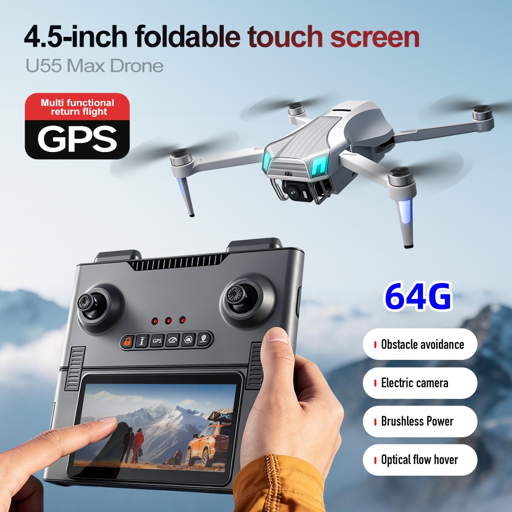 Drone GPS NCZOBOE U55 com Cont - Drone Gimbal 2 Axis avaliação e preço