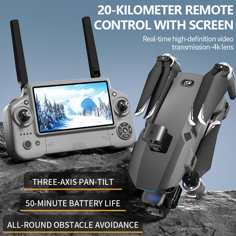 Novo Drone 8K com Câmera Dupla - Drone Gimbal Mount avaliação e preço