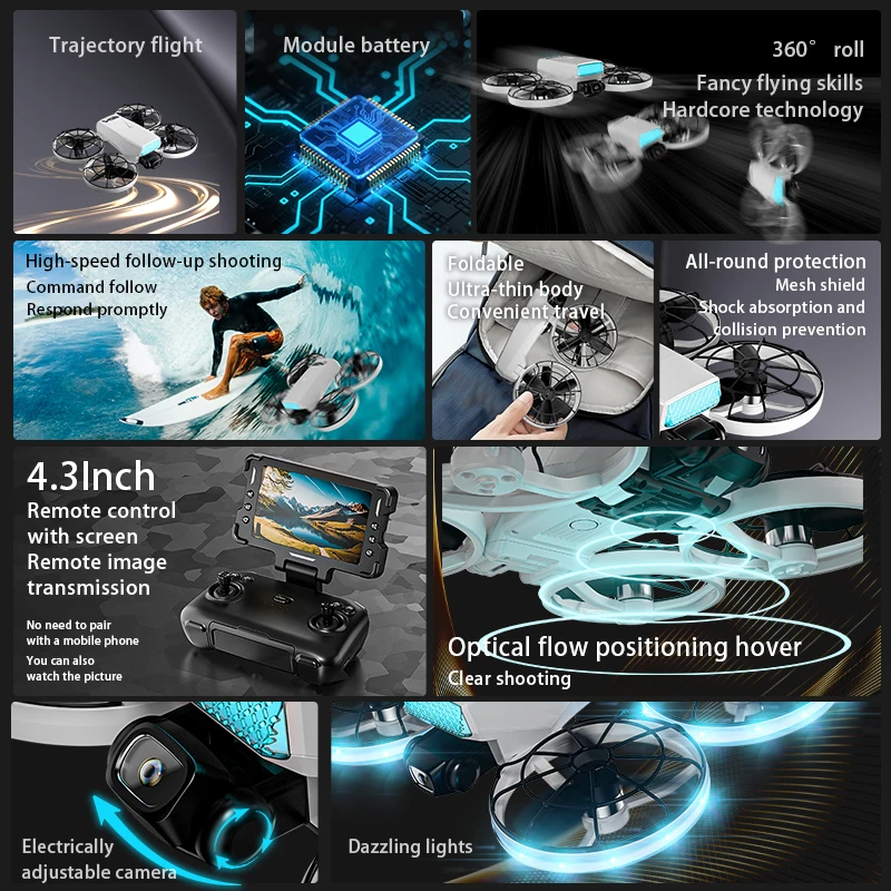 PRO Drone 8K 5G Profissional H - Drone Gimbal 2 Axis avaliação e preço