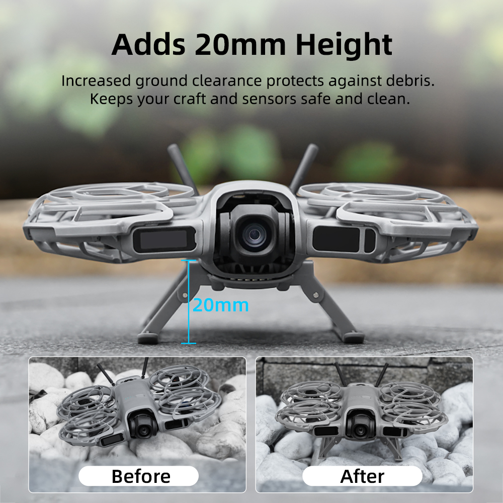 BRDRC Trem de pouso dobrável p - Drone Gimbal Mount avaliação e preço