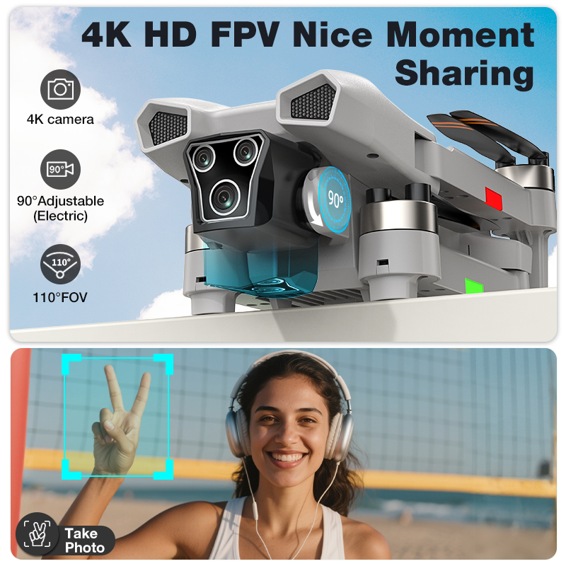 NOVO Drone L017 Pro Brushless  - Drone Gimbal Mount avaliação e preço