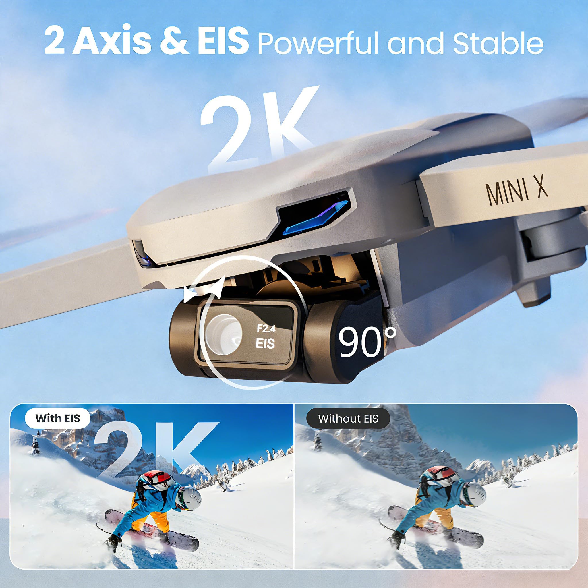 Drone com Câmera para Adultos, - Drone Gimbal 2 Axis avaliação e preço
